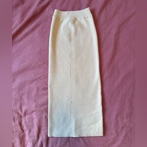 Express Cream Pencil Skirt